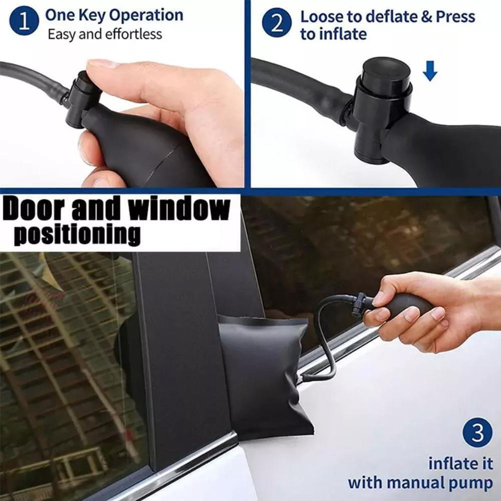 Car Door Trim Removal Tool Kit, Auto Interior Panel Pry Tools with Air Wedge for Window Door Alignment & Vehicle Repair