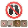 thumbnail image 4 of 8 PC No pise Pegatinas No hay pisos en Surface Sign Self AutoDhesive Peel y Stick Safety Advertencia de vinilo Decal para el piso al aire libre de la oficina, 4 of 5