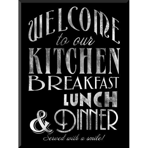 PTM IMages 1583114 Welcome to Our Kitchen Chalkboard-Look Sign by PTM Images