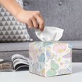 thumbnail image 6 of Kdxio Colorful Butterfly Print Tissue Box Cover,Square Decorative PU Leather Facial Paper Case Organizer Holder Dispenser for Bathroom,Night Stands,Desk,Car 5.2''X5.2''X5.2'', 6 of 8