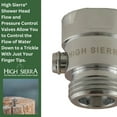 thumbnail image 2 of TRAHOO-High Sierra Showerheads® - Shower Head Pause & Pressure Control Valve - Solid Metal – Push-Button Valve Easily Controls the Flow of Water or Shuts It Off to Just a Trickle - Saves Water - Chro, 2 of 4