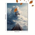 thumbnail image 3 of Qisvanset 12x16 Inch Wildflower Field Canvas Print Wall Art, 3 of 5