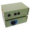 thumbnail image 1 of Cablesonline Caja De Interruptor Manual Giratorio De Metal A/B Rj45 De 2 Vías (Sb-034), 1 of 4
