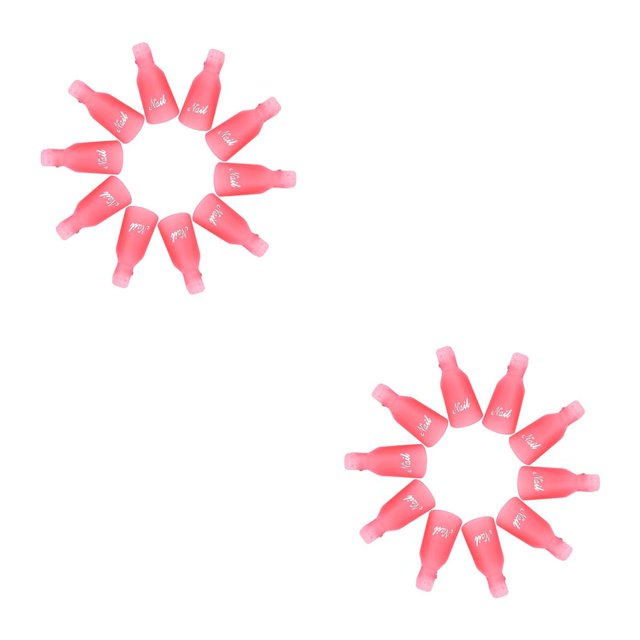 Soidarity 10 Uds. Clips de tapa de remojo de Arte de uñas de plástico Gel removedor de esmalte herramienta de envoltura líquido para la eliminación Type3 NO3 Soidarity CBP119458