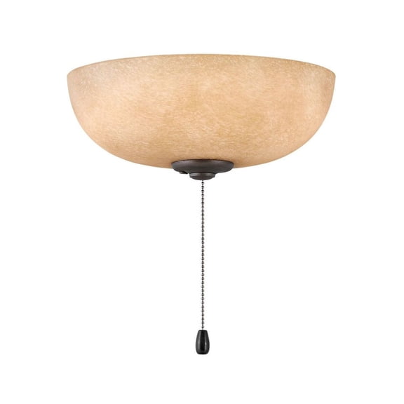 Accessory 11 Inch 18W 2 Led Bowl Light Kit-Appliance White Finish-Amber Frosted Glass Color Hinkley Lighting 930005Faw-Am