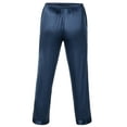 thumbnail image 6 of LELINTA Mens Silk Satin Pajamas Pyjamas Pants Sleep Bottoms Nightwear Sleepwear Trousers with Drawstring, Black/ Blue, L-3XL, 6 of 6