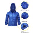 thumbnail image 5 of SAYFUT Women's/Men's Outdoor Lightweight Windbreaker Jacket Waterproof Rain Jacket Drawstring Hooded Zip-Up Sport Windbreaker Blue/Red/Black/Green, 5 of 8