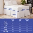 thumbnail image 6 of Space Maker Extra-Long Bed Skirt, 21’ Drop, White, California King, 6 of 8