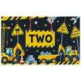 thumbnail image 3 of Construction Themed Yellow Sign Two Banner Backdrop Decor for Party Photography Props Kids Birthday Celebrations Decorations, 3 of 8