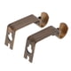 thumbnail image 5 of de 2 soportes de barra ajustables, negro, soporte de barra / soporte para barra / soporte de barra Bronce Macarena Soporte de barra de cortina, 5 of 6