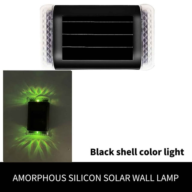 PVCS 4pcs Solar Lamp Outdoor Wall Lamp LED Courtyard Lamp Step Up And Down Luminous Night Lamp Clearance