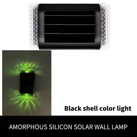

DYTTDO Outdoor Furniture 4pcs New Solar Lamp Outdoor Wall Lamp LED Courtyard Lamp Step Up And Down Luminous Night Lamp Cost Saving Geat Gifts for Family for Garden Patio Courtyard Lawn