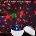 thumbnail image 2 of Proyector de estrellas, luz nocturna para niños, lámpara de proyección para bebés, luz nocturna de proyección de cielo estrellado y océano giratoria de 360 ​​grados, 2 of 5