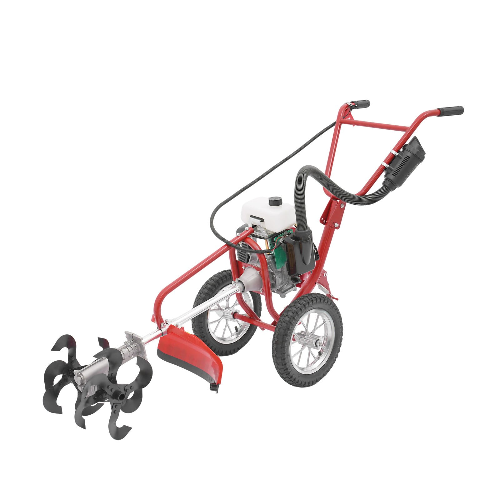 63cc 4Stroke 4HP Gas Power Tiller Cultivator Front Tine Tiller Garden Rototiller