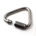 thumbnail image 3 of Flomore M10 Delta Quick Link 304 Stainless Steel Triangle Quicklink Chain Connector Screw Lock Carabiner Pack Of 2, 3 of 3