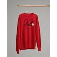 thumbnail image 3 of Hello Heart W Daisy Sweatshirt Women -Image by Shutterstock, Female 4X-Large, 3 of 4