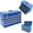 Blue, variant on 21" Heavy Duty Metal Tool Box with EVA Liners, Ball Bearing Slides, Lock & Lid, 4-Drawer Steel Tool Chest for Garage, Workshop, Auto Mechanics, Red