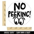 thumbnail image 2 of No Peeking Surprise Present Gift Christmas Rubber Stamp for Scrapbooking Crafting Stamping - Large 1-1/4 Inch, 2 of 7