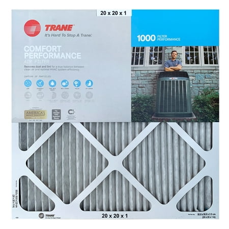 

Trane Comfort Performance Air Filter 1000 Micro Particle Reduction HVAC Furnace 20x20x1