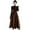 Khaki, variant on Sleeveless Plaid Belted Dress for Women Fall Winter Elegant Midi Overall Pinafore Apron Dress Green S