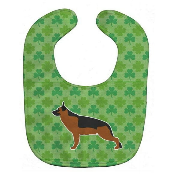 Carolines Treasures BB6429BIB German Shepherd Shamrocks Baby Bib