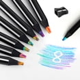 thumbnail image 3 of Finenolo 8 Pieces Rainbow Colored Pencils with Sharpener, Teen Girl Gifts Trendy Stuff,Arts and Crafts,Party Favors,Stocking Stuffers, 3 of 8