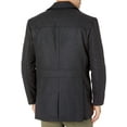 thumbnail image 2 of LONDON FOG Men's Car Coats Classic Fit Overcoats for Men Wool Blend Top Coats for Men with Scarf, 2 of 6