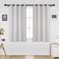 thumbnail image 2 of Cortinas Opacas con Ojales para Sala de Estar, 132 x 160 cm, Color Beige, 2 of 7