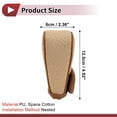 thumbnail image 4 of Cubierta de pomo de cambio de marchas Unique Bargains Universal para coche SUV camión RV estilo gancho y bucle protector de mango de cambio de PU algodón espacial amarillo marrón, 4 of 7