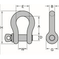 thumbnail image 2 of Peerless Chain Forged Carbon Screw Pin Anchor Shackle, 3/4In, 9939Lbs, 2 of 2
