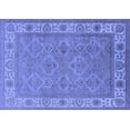 thumbnail image 1 of Ahgly Company Machine Washable Indoor Rectangle Oriental Blue Traditional Area Rugs, 2' x 3', 1 of 4