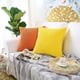 thumbnail image 3 of Juego de 2 fundas de cojín y cojín de gránulos de color naranja, funda de cojín cuadrada decorativa de pana suave, fundas de cojín, decoración del hogar para sofá, 3 of 4