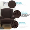 thumbnail image 3 of SHANNA Wingback Chair Slipcover Sofa Furniture Protector 2-Piece Armchair Covers with Seperate Seat Cushion Cover, 3 of 8