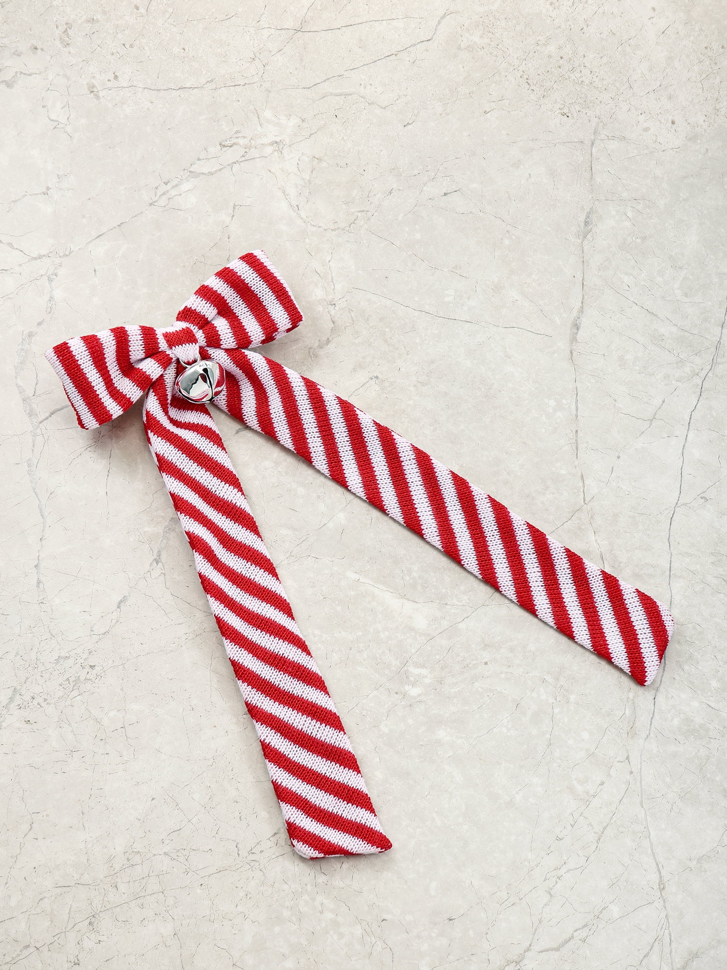 Holiday Time Candy Cane Striped Hair Bow, 1 Piece