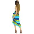 thumbnail image 2 of HAPPY BAY Women's Bikini Sarong Swimwear Swim Cover up Skirt Bathing suit Summer Wraps Swimsuit Beach Wrap Coverups for Women Beachwear One Size Blue, Tie Dye, 2 of 5