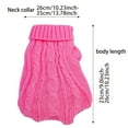 thumbnail image 3 of Warm Knitted Dog Sweater For Small Breed Cozy Winter Cat Clothing Soft Yarn Pullover, 3 of 4