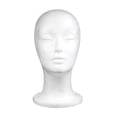 thumbnail image 2 of Milaget Foam Head Foam Mannequin Head Display Display Head Smooth Manikin Foam F, 2 of 7