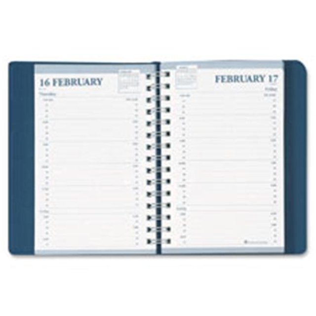 Daily Planner, 12 Months Jan-Dec, Blue-White