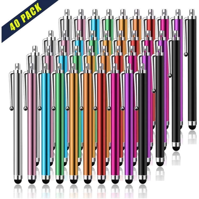 40 Pack Capacitive Touch Screen Stylus Pen for iPad iPhone Samsung Galaxy Tablets All Touch Screen Devices Universal