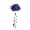 Blue Tang, variant on In the Breeze 4289 — Monarch Butterfly Twister, Outdoor Yard Spinner, Garden Decoration