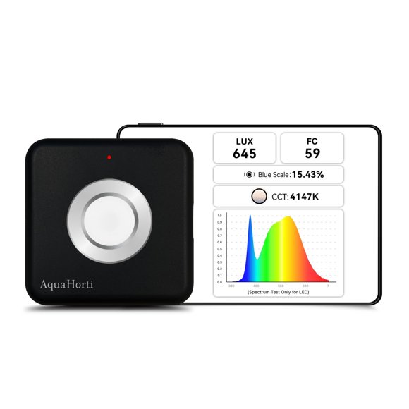 Light Meter AquaHorti AH-300 Test LED Spectre CCT LUX