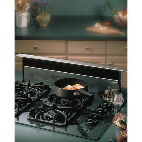 36" Downdraft w/ Top Cover, 500 CFM 36" wide cooktops.