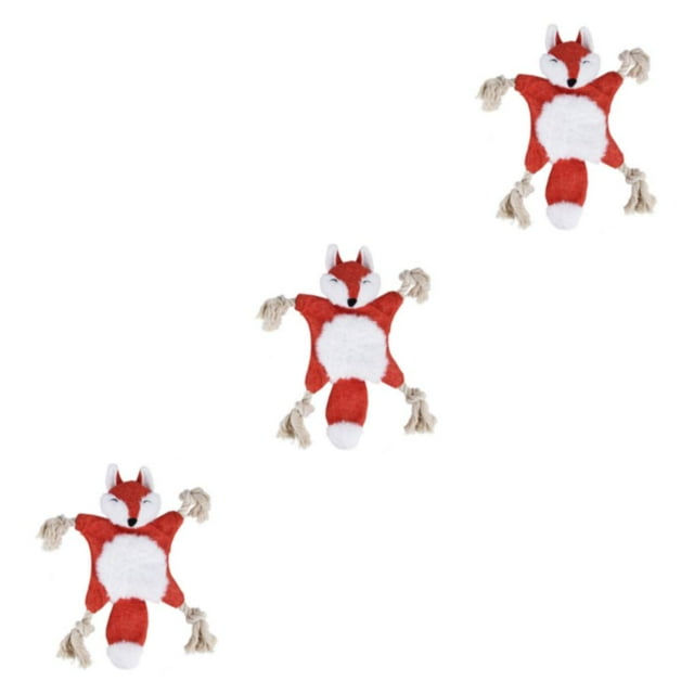 serony Polyester Stylish Dog Toy Durable And Easy To Clean For Busy Pet Owners Made Of Polyester Dog Toys fox 3Set