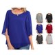 thumbnail image 5 of Camiseta Suelta para Mujer,Camiseta para Mujer,Camiseta De Media Manga Dividida,Camiseta De Verano para Mujer,Tecnología De Vanguardia, 5 of 6