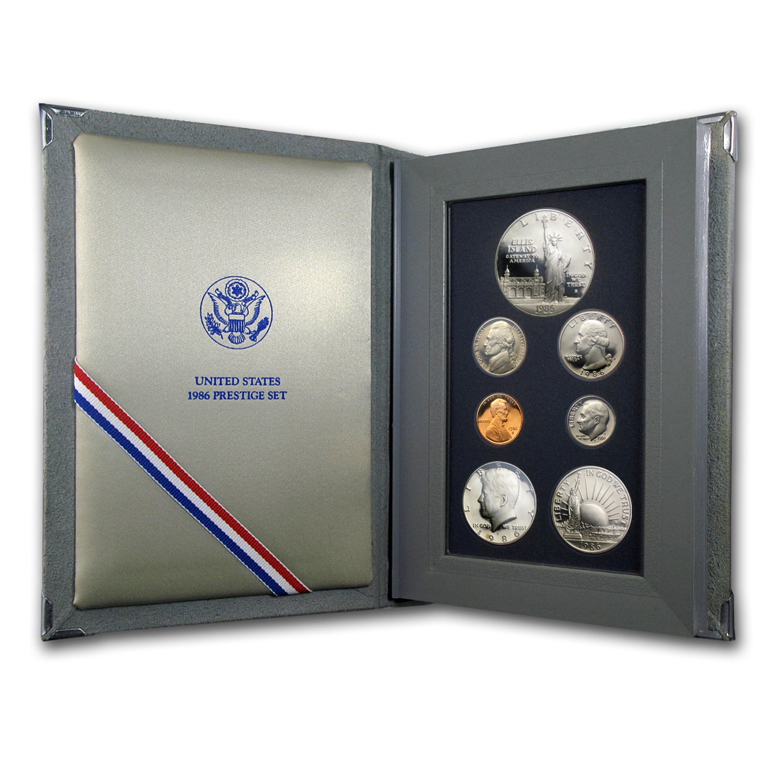 1987 U.S PRESTIGE PROOF SET NICE SET W/COMMEMORATIVE DOLLAR & ORIG PACKAGING 