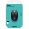 thumbnail image 6 of Logitech M190 Wireless Mouse Full Size Comfort Curve Design 1000Dpi Blue, 6 of 6