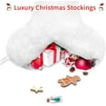 thumbnail image 3 of Dalrosia Snowy White Plush Pet Dog Christmas Stocking, Dog Christmas Stockings Large Bone Shape Faux Fur, Hanging Christmas Holiday Season Party Decor for Pets Dogs, 3 of 6