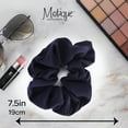 thumbnail image 5 of Motique Accessories Jumbo Cotton Scrunchie Hair Tie - Navy, 5 of 5