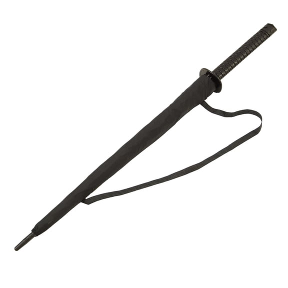 Samurai Umbrella | Katana Umbrella | Screen in sword mold with shoulder bag | Large black screen with 100 cm diameter and automatic function