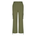 thumbnail image 5 of Women's Y2K Cargo Pants: High Waist Wide-Leg Tactical Pants with 6 Pockets - Lightweight Streetwear Hiking Fashion, 5 of 8